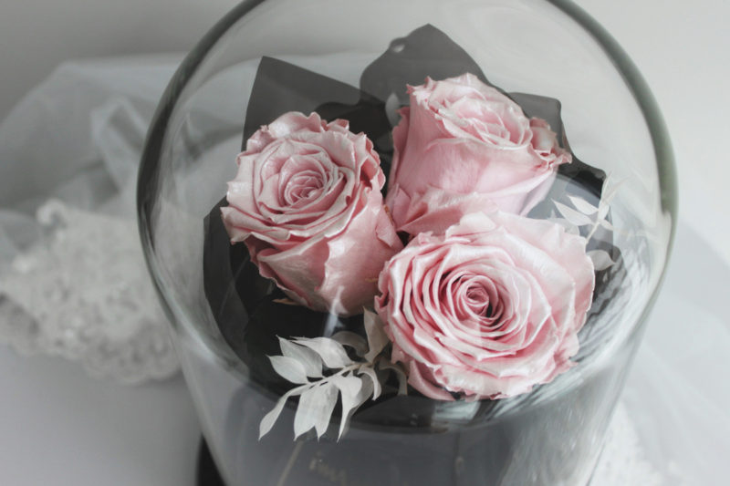 baby pink flower gift