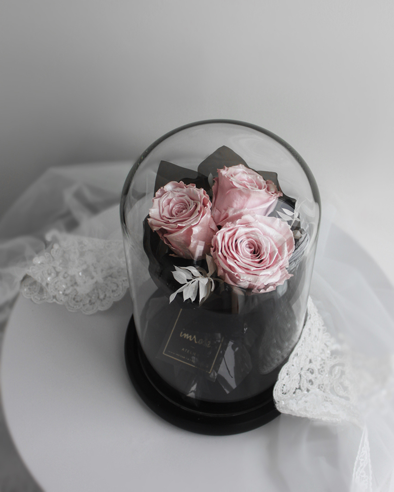 baby pink flower gift